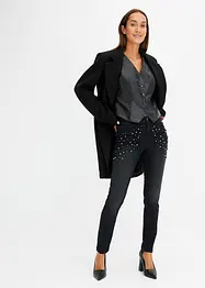 Jean skinny avec perles appliquées, bonprix