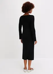 Robe en maille avec jupe fendue, bonprix