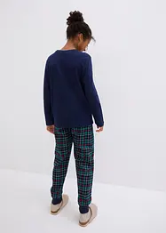 Pyjama enfant avec pantalon en flanelle et coton (ens. 2 pces), bonprix