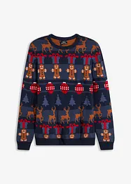 Pull à motif de Noël, bonprix