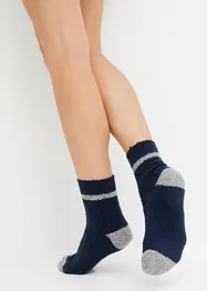 Lot de 3 paires de chaussettes mi-hautes en maille côtelée douce, bonprix