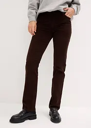 Pantalon droit en velours côtelé extensible, bonprix