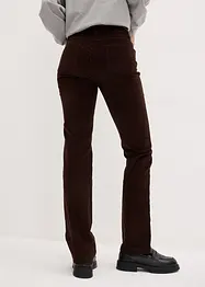 Pantalon droit en velours côtelé extensible, bonprix