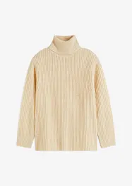 Pull en maille à col roulé, bonprix