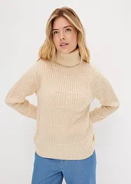 Pull en maille à col roulé, bonprix