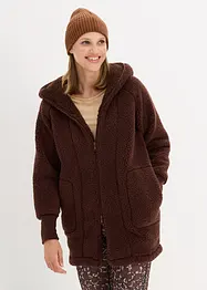 Veste en polaire peluche, oversize, bonprix