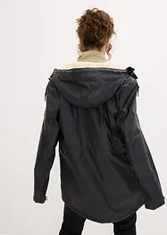 Veste de pluie avec doublure peluche en matière imperméable, bonprix