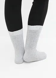 Lot de 4 paires de chaussettes douillettes à texture côtelée, bonprix