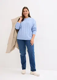 Pull en maille torsadée, bonprix