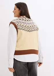 Pull sans manches norvégien, bonprix