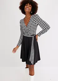 Robe courte avec jupe en matière néoprène, bonprix