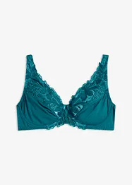 Soutien-gorge à armatures et broderies en velours, bonprix