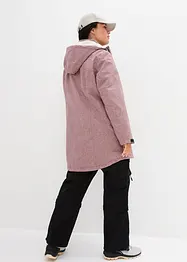 Veste longue outdoor imperméable, doublée sherpa, bonprix