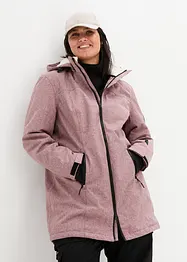 Veste longue outdoor imperméable, doublée sherpa, bonprix