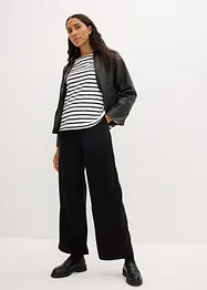 Lot de 2 T-shirts manches longues 100% coton, bonprix