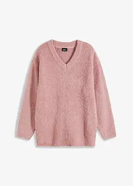 Pull en grosse maille à col en V, bonprix