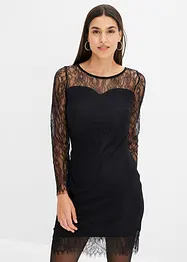 Robe en dentelle avec parties transparentes, bonprix