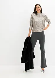 Pantalon en jersey en punto di roma, bonprix