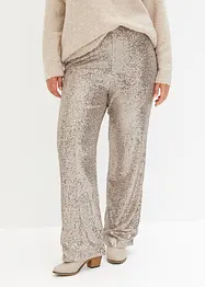 Pantalon en jersey à sequins, bonprix