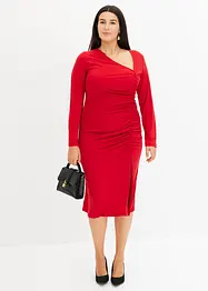 Robe en jersey à col asymétrique, bonprix