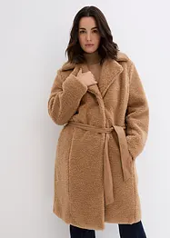 Manteau en matière peluche, bonprix