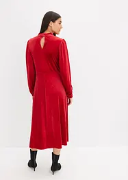 Robe midi en velours doux, bonprix