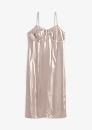 Robe à bretelles fines en satin, bonprix