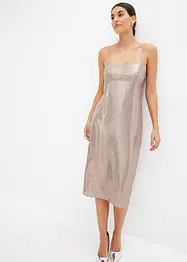 Robe à bretelles fines en satin, bonprix