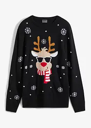 Pull de Noël en fine maille, bonprix