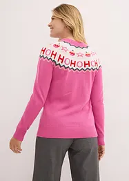 Pull avec motif de Noël, bonprix