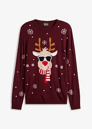 Pull de Noël en fine maille, bonprix