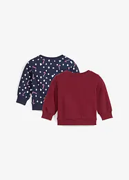 Lot de 2 sweat-shirts bébé avec motif de Noël, bonprix