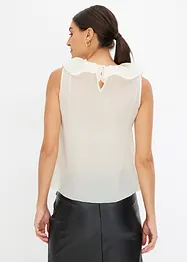 Blouse sans manches à volants, bonprix