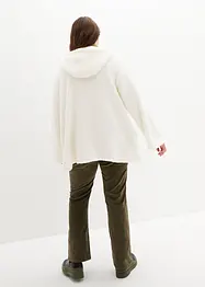 Veste en sherpa coupe trapèze avec fentes latérales, bonprix