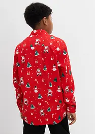 Chemise manches longues garçon à motif de Noël, bonprix