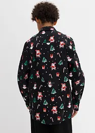 Chemise manches longues garçon à motif de Noël, bonprix