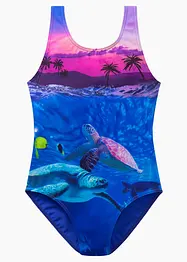 Maillot 1 pièce fille avec polyamide recyclé, bonprix