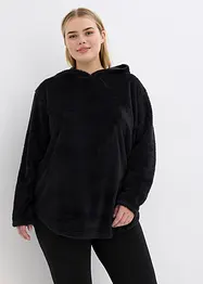 Pull long en polaire douce, oversize, bonprix