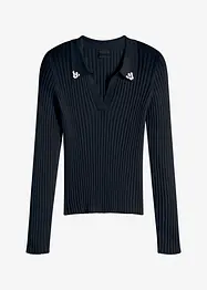 T-shirt polo avec strass, bonprix