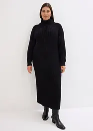 Robe en maille à col roulé, bonprix