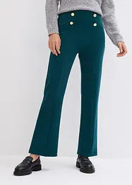 Pantalon en jersey flared, bonprix