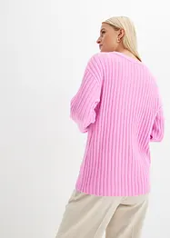 Pull oversize côtelé, bonprix