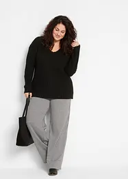 Pantalon large et extensible à motif pied-de-poule, bonprix