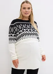 Pull long en maille 2en1 pour la grossesse et l'allaitement, bonprix