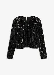 Long gilet à sequins, bonprix