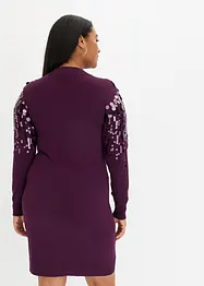 Robe en maille à sequins, bonprix