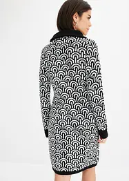 Robe en maille à motif, bonprix