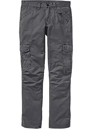 Pantalon cargo 100% coton, coupe droite et décontractée, bonprix