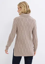 Pull en maille torsadée, bonprix