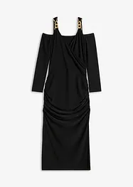 Robe midi à bretelles chaîne, bonprix